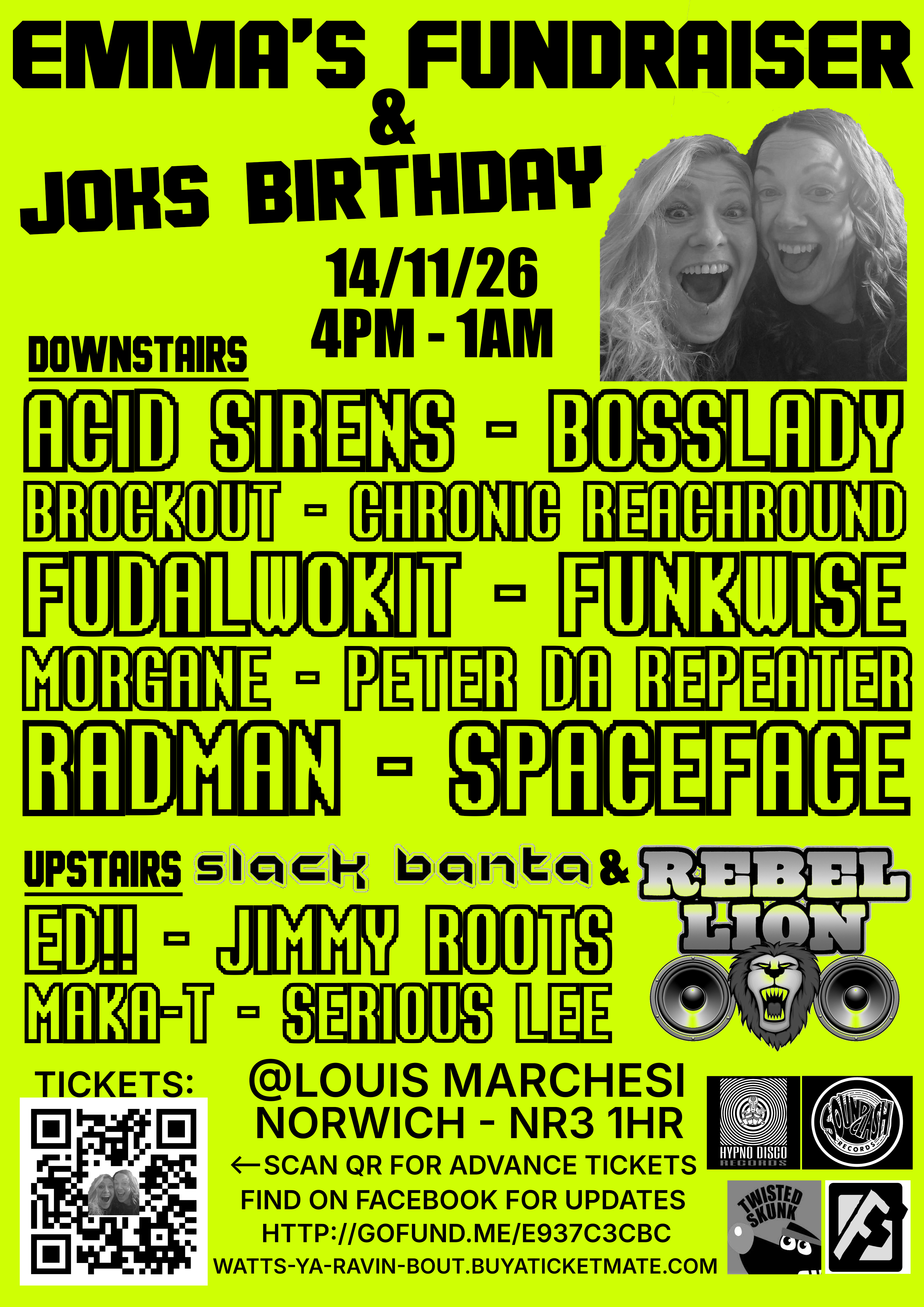 EMMA'S FUNDRAISER/ JOKS BDAY